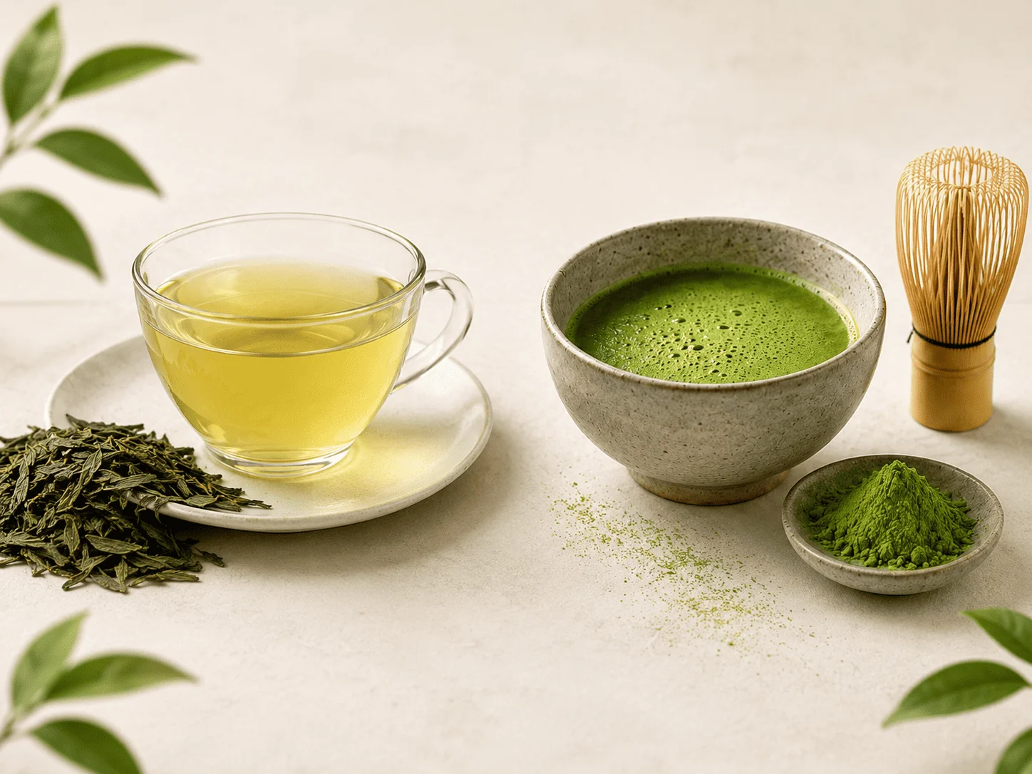 Té Verde vs Matcha: Cuál Elegir, en Qué se Diferencian y Cuándo Tomar Cada Uno